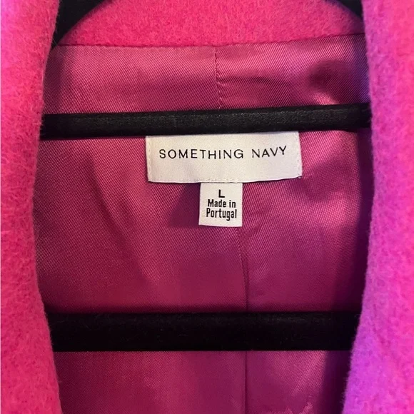 Something Navy Pink Blazer Tailored Oversized Fit - Picture 3 of 4